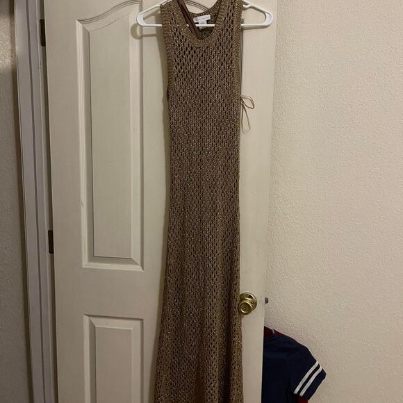 House-of-harlow Women's Gold Dress - Picture 6 of 8